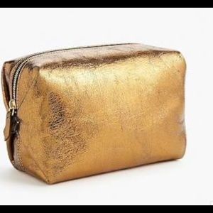 J. Crew Leather metallic dobb kit copper